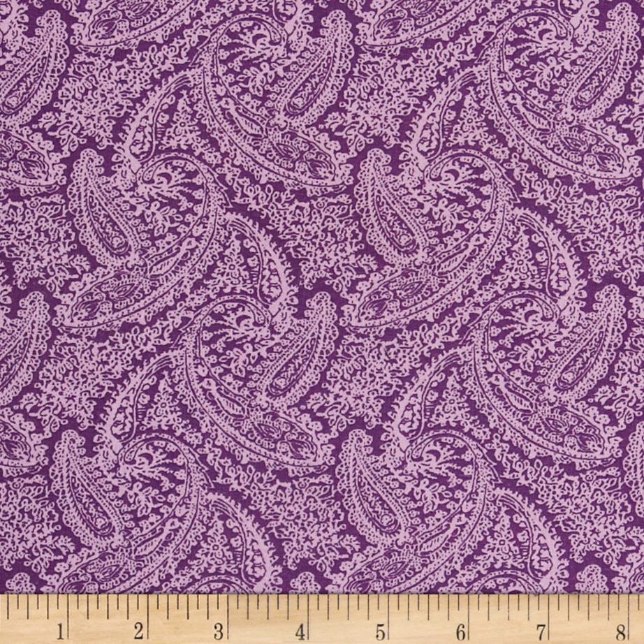 Lavender paisley Fabric