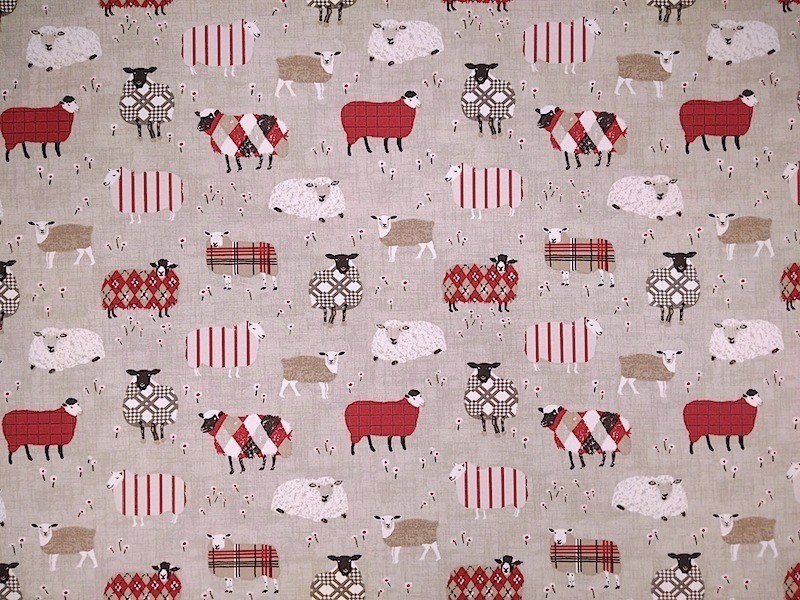 SMD iLiv Baa Baa Sheep Cotton Curtain Blinds Upholstery Quilting Craft Fabric 