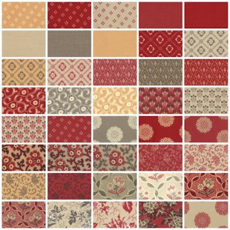 Cau Rouge Fabric - French General Home Decor Fabric