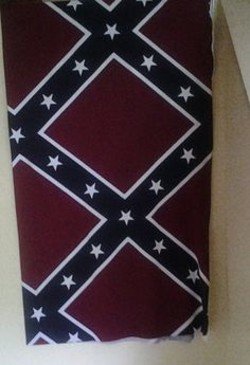 Rebel Flag Fabric, Confederate Flag Fabric Shower Curtain Rebel Dixie